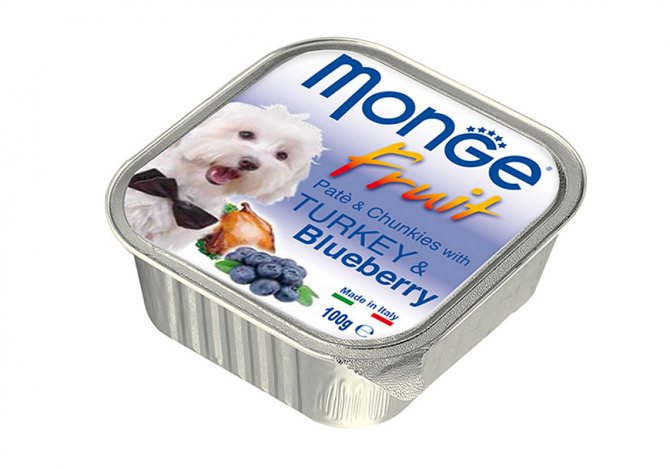 Monge для собак (индейка с черникой)