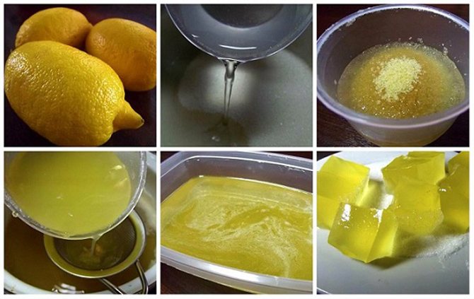 Желатин с лимоном